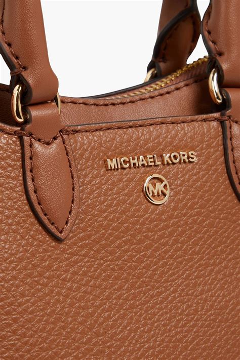 michael kors pebbled leather